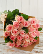 Pink Roses in Craft Paper 1