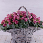 Purple Rose Basket 1