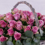 Purple Rose Basket 3
