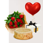 Red Roses with Butterscotch Combo